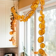 Fall & Christmas Magic Combined! 10 Ft Dried Orange Slice Garland - Farmhouse - Style Holiday Decor for Tables, Doors, Trees & More Parties