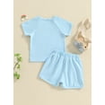 thumbnail image 4 of Gupgi Baby Shorts Set Short Sleeve Cartoon Print T-Shirt and Shorts Newborn Baseball Outfits, 4 of 9