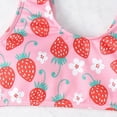 thumbnail image 7 of Fesfesfes Girls' Sleeveless Strawberry Print Summer Two-Piece Swimsuit Set Breathable and Comfortable Bathing Suit for Children 8-12 Years(Pink,8-9 Years), 7 of 7