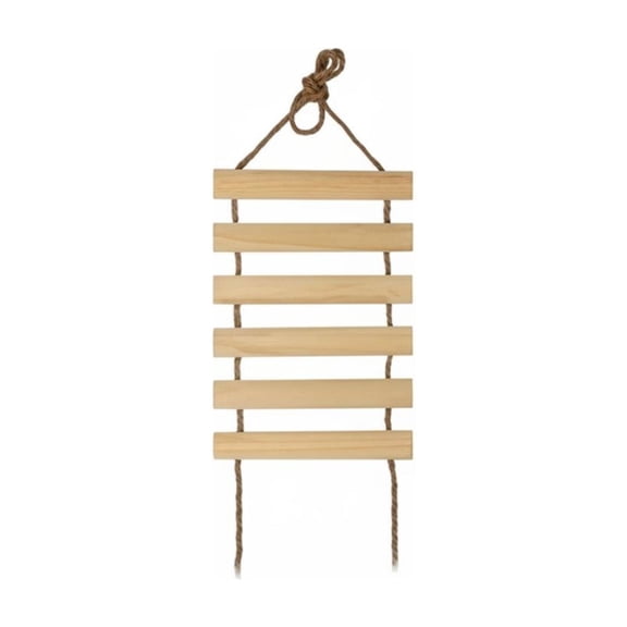 amagogo Cat Bridge Cat Ladder Cat Steps Wood Rope Sides for Stable Climbing and Stretching Ideal for Indoor Walls and Cat Trees