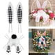 thumbnail image 3 of Kit de corona de conejito de Pascua, accesorio de corona artificial para suministros de fiesta navideña cuadros blancos y negros, 3 of 8