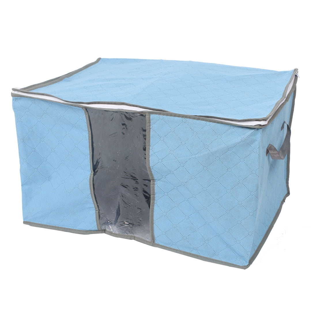 Blanket Pillow Quilt Clothes Beddings Storage Bag Container Blue 58 x