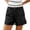 32#Black, variant on Women's Hiking Shorts Quick Dry Sun Protection Stretchy Outdoor Shorts with Zipper