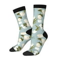 thumbnail image 1 of Balery Tulips Flowers Calcetas Largas con Estampado para Hombre y Mujer – Suaves y Transpirables, Talla Única (US 5-11), 1 of 6