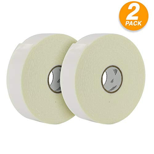1 X 0 Double Sided Foam Mounting Tape Self Sticking High Density Tape Use Only For Mounting Object Up To 2 Lbs Max 2 Pack By Emraw Walmart Com Walmart Com