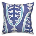 thumbnail image 2 of Creative Products Dark and Light Blue Leaf Pattern 20x20 Indoor / Outdoor Pillow, 2 of 3