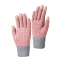thumbnail image 4 of Gloves for Cold Weather, Winter Gloves Women's Winter Solid Color Warm Touchscreen Medium And Long Knit Gloves, 4 of 5