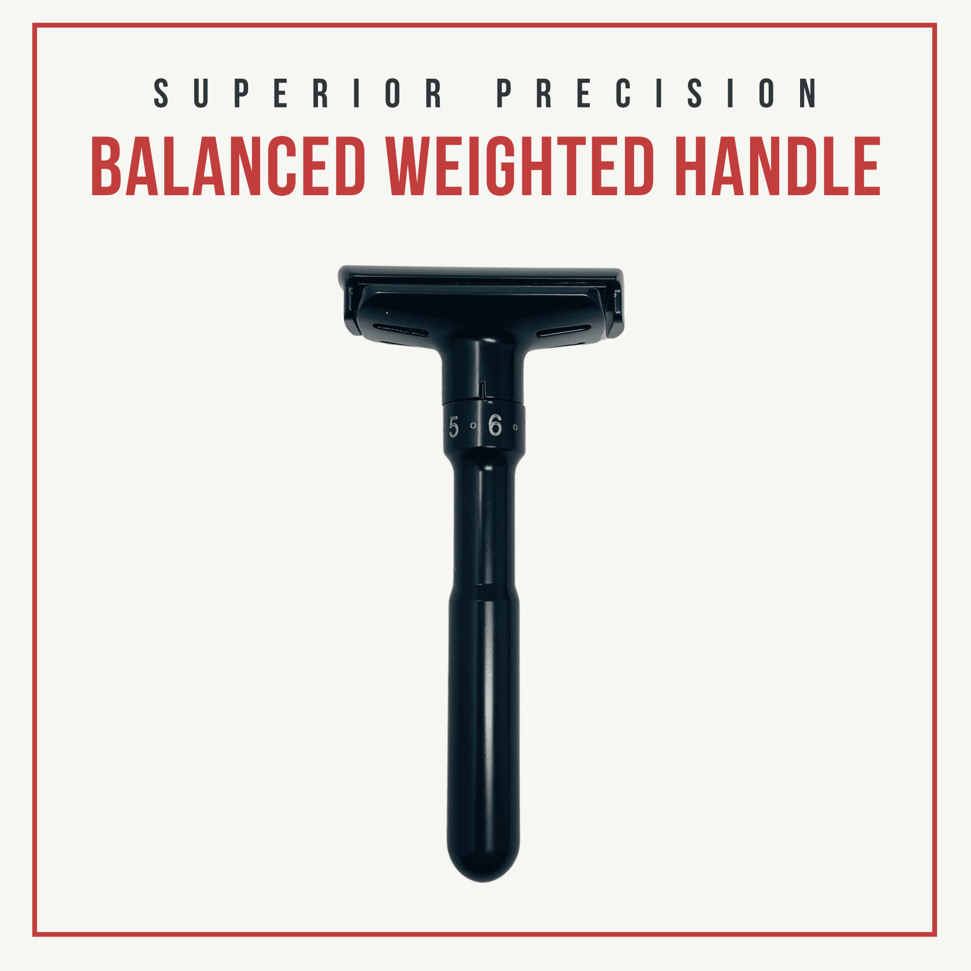 G.B.S Black Adjustable Double Edge Safety Razor with 10 Super Platinum Blades – Weighted Stainless Handle – 6 Settings – Fits All DE Razor Blades – Premium Men’s Shaving Tool