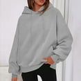 thumbnail image 6 of Mlzmgr Sweatshirts for Women Hooded Loose Fitted Baggy Hoodies with Pockets Casual Going out Running Outdoor Shirts, 6 of 7