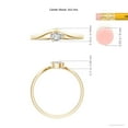 thumbnail image 5 of ANGARA Natural Diamond Wave Shank Solitaire Ring in 14K Yellow Gold for Women (Size-5x3mm| Color-I-J| Clarity-I1-I2) | April Birthstone, Anniversary, Jewelry Gift for Women | Natural Diamond Ring, 5 of 9
