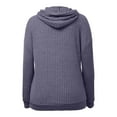 thumbnail image 4 of cocolona Womens Hoodie Long Sleeve Drawstring Hooded Sweatshirts Fall Winter Solid Color Pullover Sweaters Tops with Pockets, 4 of 6