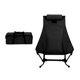 thumbnail image 3 of Silla de camping con bolsa organizadora Silla al aire libre para picnics jardín patio Negro, 3 of 8