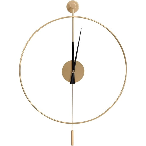 Miumaeov 20" Modern Silent Wall Clock Accurate Timekeeping Hollow Design Art Decor Office