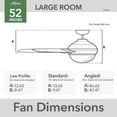 thumbnail image 5 of Hunter 52 inch Indoor Ceiling Fan with LED Light and Remote Control - Bronze Modern Ceiling Fan, Standard Mount, 4 Blades, For Bedroom, Living Room, or Kitchen, Quiet - Dempsey 59446, Noble Bronze, 5 of 16