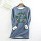 thumbnail image 1 of Puntoco Mujer Invierno Estilo Casual Moda Felpa Ropa Interior Cálida Manga Larga Cuello Redondo Top Puntoco Puntoco-2825, 1 of 3