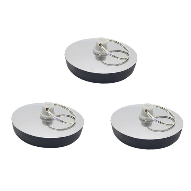 Unatoiry 3piece Easy To Sink Stopper Drain Plug With Ring For