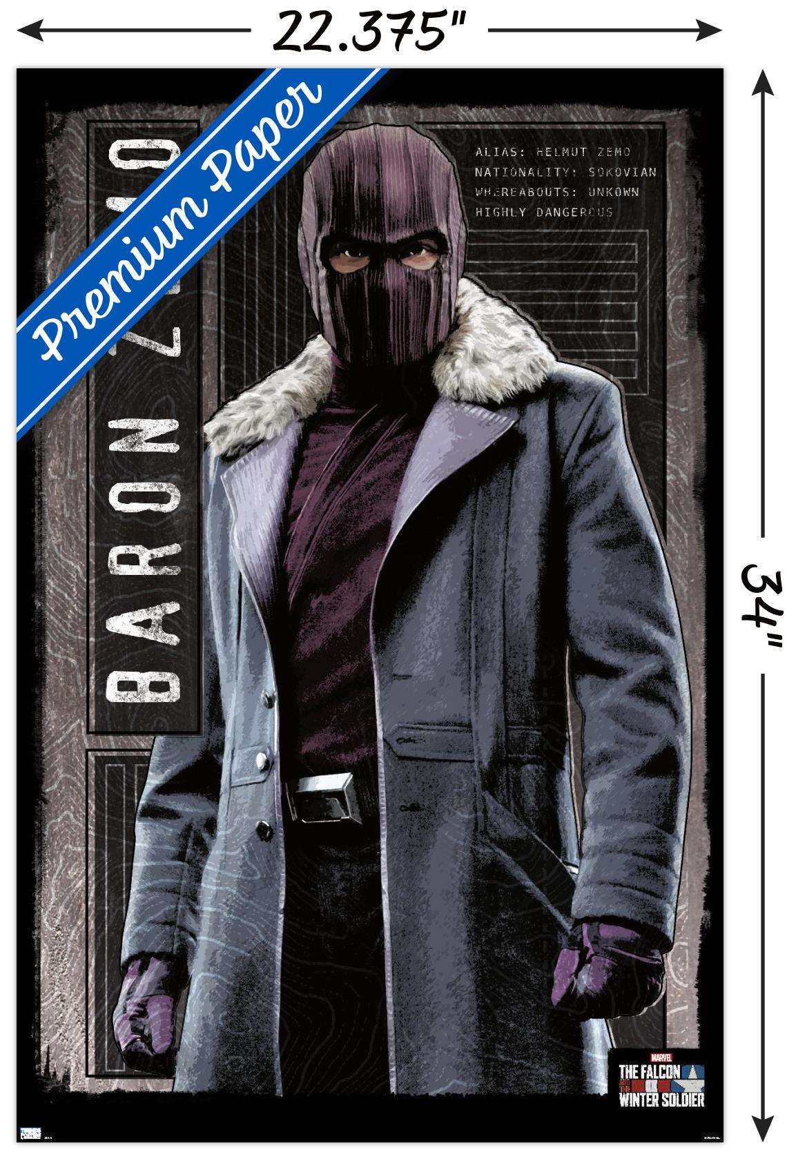 Marvel TeleVision Falcon and Winter Soldier - Baron Zemo Wall Poster, 22.375" x 34"