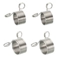 thumbnail image 1 of Anillo de tensión de hilo de metal ajustable para dedos Uxcell, 2 juegos, plateado, 1 of 6