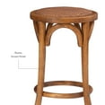 thumbnail image 6 of Linon Rae Backless Wood Counter Stool, 24" Seat Height, Walnut Finish, 6 of 13
