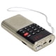 thumbnail image 4 of Minialtavoz L‑328 Bling Bling con Radio FM reproductor de música MP3 USB multifunción portátil dorado, 4 of 12