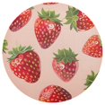 thumbnail image 3 of Ryvnso Strawberry Round Plate Mats Dining Table Placemat Set of 4 for Holiday Decoration, 3 of 7