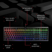 CHERRY MX Board 3.0 S Wired Mechanical Keyboard Aluminum Housing MX Red Silent Switches for Gaming and Office