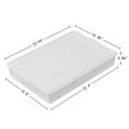 thumbnail image 4 of Ramddy 4-Pack Plastic Commercial Pizza Dough Proofing Box with Lid, Stackable Pizza Proofing Dough Tray, White, 4 of 7
