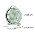 thumbnail image 3 of Summer Savings! Boovnll Desk Fan, Adjustable High Speed USB Rechargeable Table Fan Lightweight Compact Quiet Small Fan for Home, Bedroom, Office, Travel, Camping, RVs, Summer Gift, Mini Fan - Fan, 3 of 6