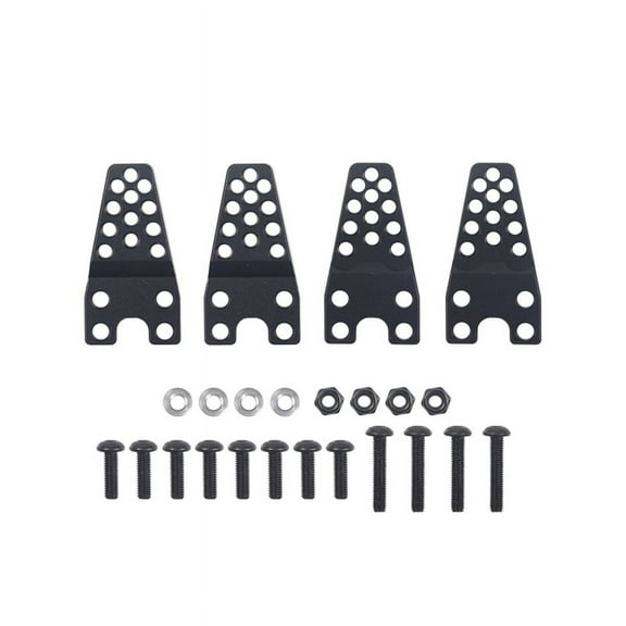 4PCS RC Car Aluminum Tower Lift Lower Adjust Stand for 1/10 RC Crawler Axial SCX10 Upgrade Parts-Black