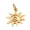 Gold, variant on Stainless Steel Sun Charm Pendant for Jewelry Making Findings Bracelets Necklace Keychain Hanging Decor