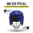 thumbnail image 3 of Guardian Cap - Soft-Shell Helmet Cover for Football and Lacrosse - Reduces Impact and Protects Helmets - One Size Fits All for Youth, High School, and College Programs - Royal Blue, 3 of 7