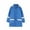 Blue, variant on Rain Jacket for Kids Waterproof Hooded Raincoat Mid-length Windproof Jacket With Pockets,Gray