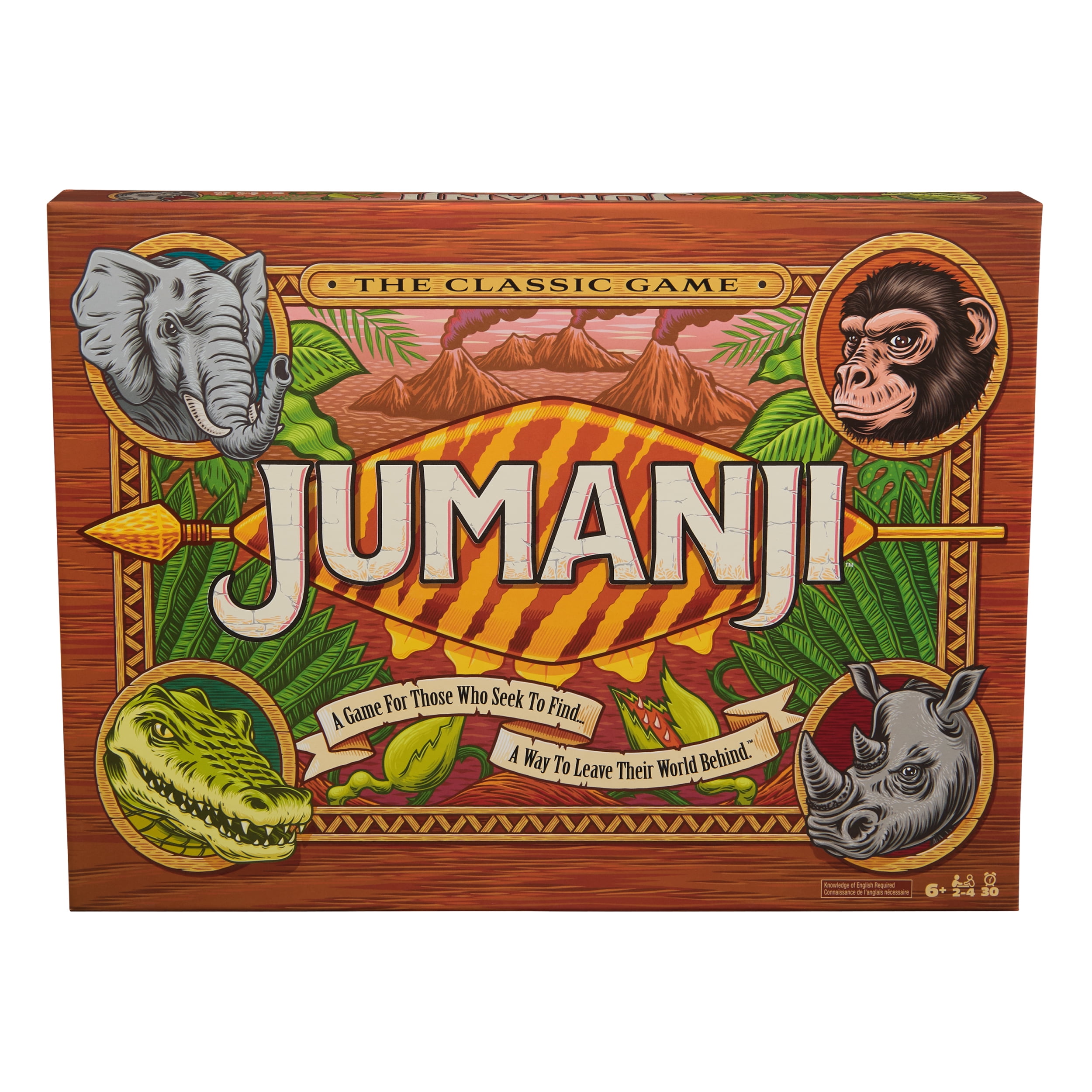 Spin Master Games, Jumanji The Game Real Wooden Box Edition of the