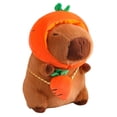 thumbnail image 4 of Rushawy Capybara Plush Toys Home Decor Soft Collectible Plush Capybara Doll for Gifts carrot 40cm, 4 of 9