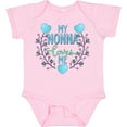 thumbnail image 3 of Inktastic My Nonna Loves Me with Flowers and Hearts Boys or Girls Baby Bodysuit, 3 of 5