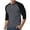 Gray, variant on WTOBBY Men's Casual Button Neck Long Sleeve Top with Two-Tone Shoulder Design and Raglan Sleeve for Stylish Everyday Wear Comfortable Loose Fit Shirt ,Gray L