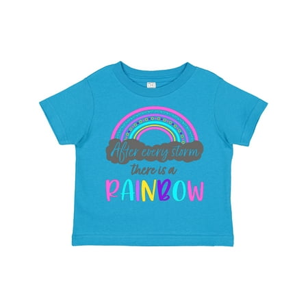 

Inktastic After Every Storm There is a Rainbow Gift Toddler Boy or Toddler Girl T-Shirt