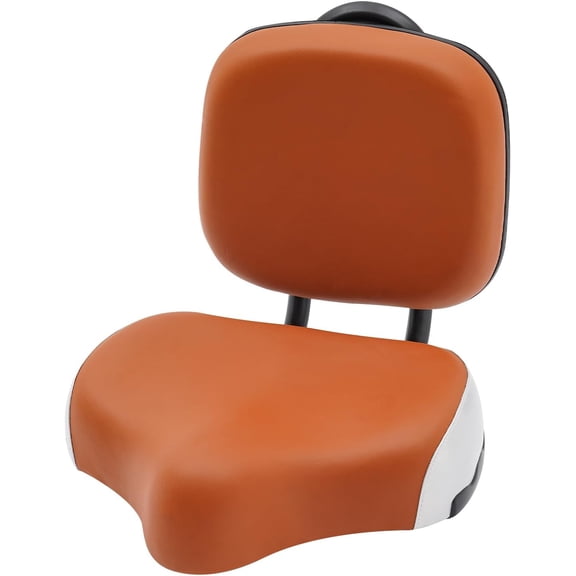 Miumaeov  Extra Wide Bicycle Tricycle Saddle Seat with BackSupport Bike Seat with Backrest, Bicycle Wide Saddle Replacement for Men & Women