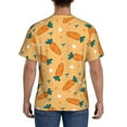 thumbnail image 3 of Bixox Men's Love Carrot Printed Short Sleeve Skinny Athletic T-Shirt, 3 of 6