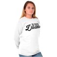 thumbnail image 4 of In Your Dreams Inspirational Saying Women Plus Size Long Sleeve Graphic Tee Brisco Brands 2X, 4 of 5
