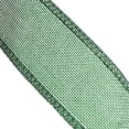 thumbnail image 3 of Green Burlap Ribbon 2 Inch 2 Rolls 20 Yards Unwired Rustic Jute Ribbon for Crafts, Mason Jars, Weddings, Party Decoration; by Mandala Crafts, 3 of 5