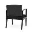 thumbnail image 3 of Amherst Wood Reception Oversize Guest Chair / Black Wood / Dark Gray / Black, 3 of 5