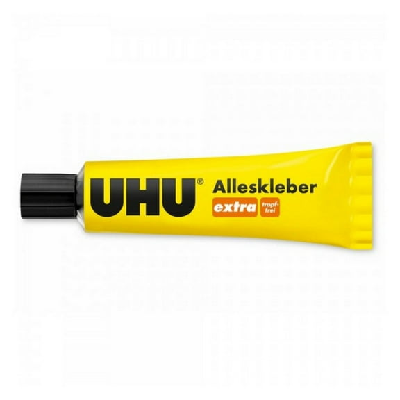 UHU Extra Universal Adhesive Glue for Paper and Wood, Clear, 125 g