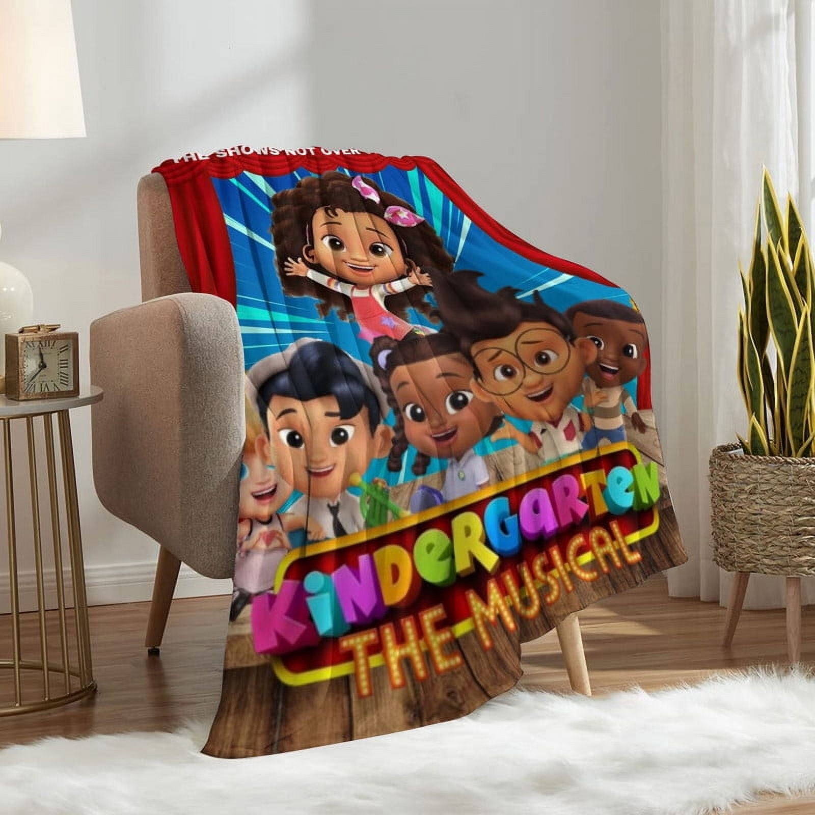 Kindergarten The Musical Throw Blanket Gifts for Fans Lover Girls Boys Women Present Hoodie Him Bed 30"x40"