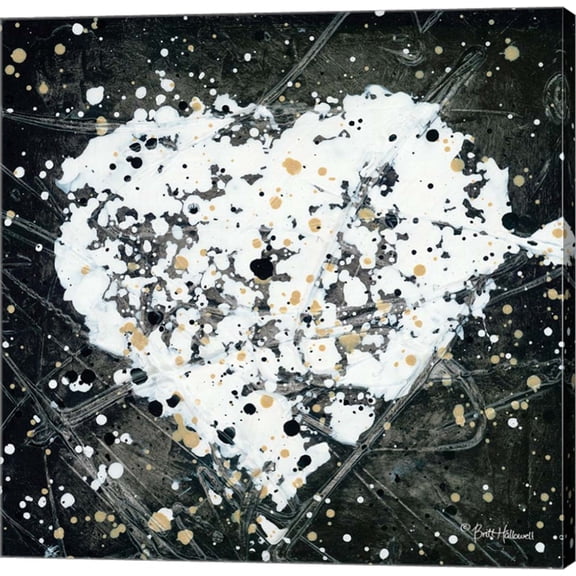 Emotions Scenes White Heart by Britt Hallowell, Canvas Wall Art
