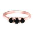 thumbnail image 3 of Aonejewelry 0.50 Ct. Ttw Black Diamond Durable Ring In 10K Rose Gold, 3 of 4