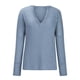 thumbnail image 4 of Moda mujer Casual cuello vuelto manga larga suelta camiseta otoño blusa pulóver Tops Pompotops  FGAJ16118, 4 of 8