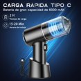 thumbnail image 2 of FAGHTO Aspiradora de Mano Inalambrica, 2 en 1 Aspiradora para Auto y Plumero de Aire Comprimido con Base de Carga y HEPA Filtro Lavable, Potente 9000pa Aspiradora Portatil para Oficina, Hogar y Coche, 2 of 7