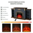 thumbnail image 3 of BOSHIRO 72 Inch Electric Fireplace with Mantel, TV Stand for TVs Up to 80 Inch, 23" Fireplace Insert with Remote Control, Blue, 3 of 9