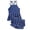 Dark Blue, variant on Pandaie Girls Tankini Swimsuit Flower Print Criss Cross Strap Bathing Suits Summer Beach Two Piece Swimwear with Shorts 3-4 Years Blue